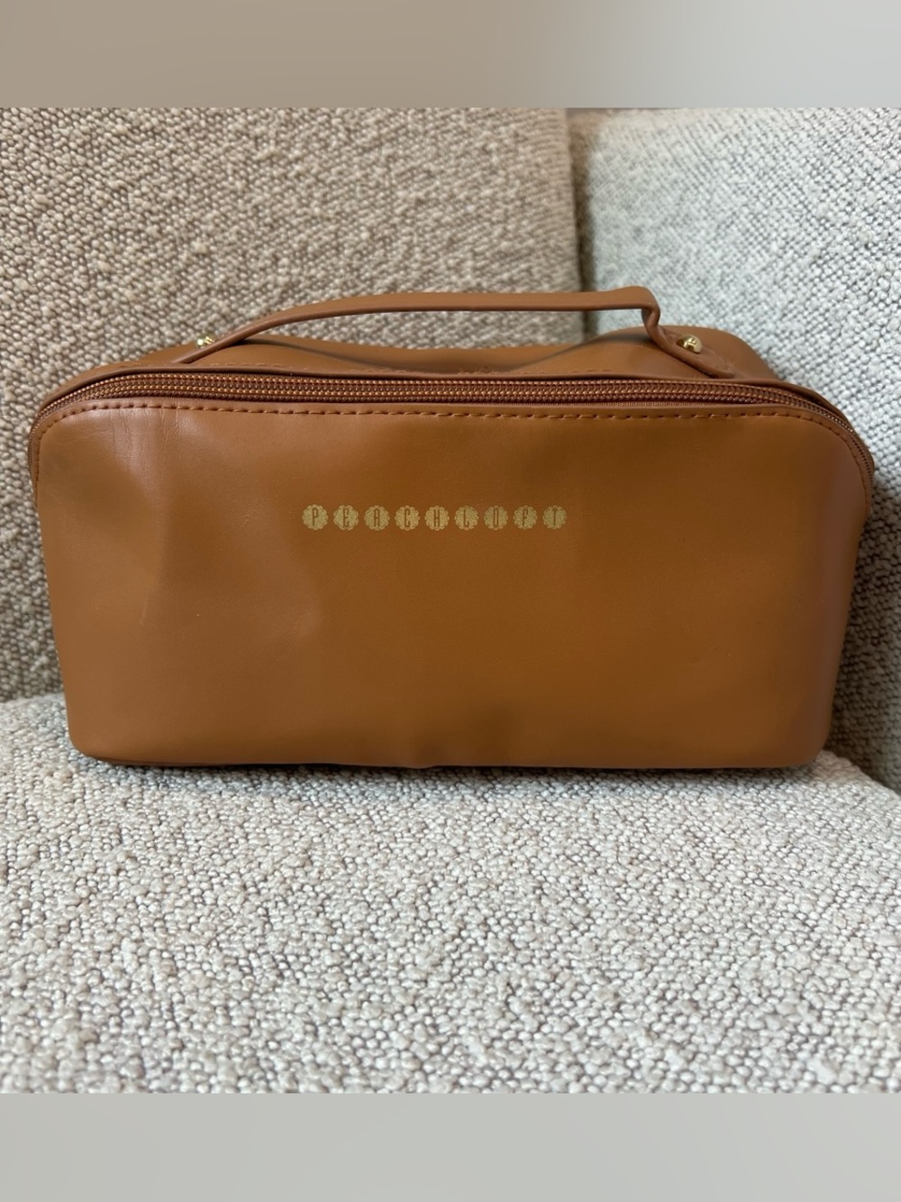 Peachloft Travel Cosmetic Case in Brown